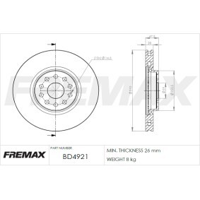 Bremsscheibe BD-4921 von FREMAX günstig für 97,95 € online kaufen