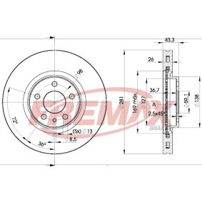 Bremsscheibe BD-6811 von FREMAX günstig für 72,84 € online kaufen