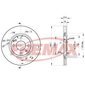 Bremsscheibe BD-7810 von FREMAX günstig für 64,18 € online kaufen