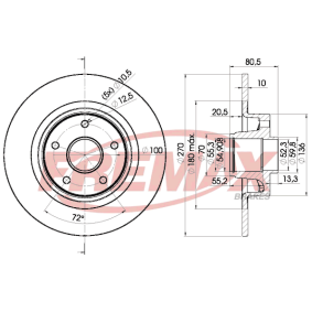 Bremsscheibe BD-7898 von FREMAX günstig für 80,17 € online kaufen