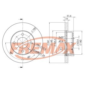 Bremsscheibe BD-1008 von FREMAX günstig für 58,57 € online kaufen