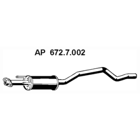 Achetez des Silencieux avant de chez EBERSPÄCHER en ligne pour Astra F Cabriolet (T92) à prix modérés