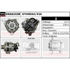Lichtmaschine für HYUNDAI von DELCO REMY