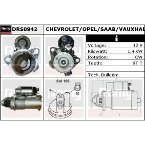Köp Startmotor av DELCO REMY DRS0942 till det låga priset 4327,67 kr