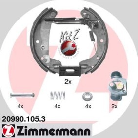 Bremsensatz, Trommelbremse für VAUXHALL von ZIMMERMANN