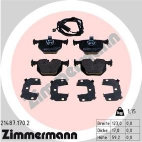 Bremsbeläge 21487.170.2 von ZIMMERMANN günstig für 69,08 € online kaufen