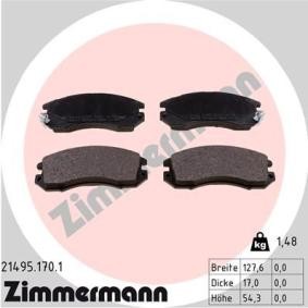Bremsbeläge 21495.170.1 von ZIMMERMANN günstig für 39,34 € online kaufen