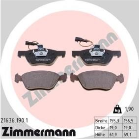 Achetez des Plaquettes de frein ZIMMERMANN 21636.190.1 à prix pour 45,82 €