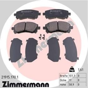 Bremsbeläge für SUBARU von ZIMMERMANN