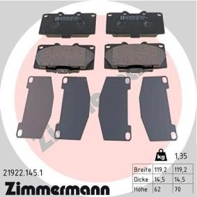 Bremsbeläge für SUBARU von ZIMMERMANN
