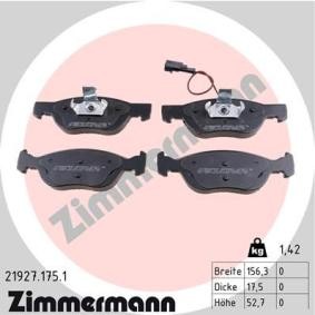 Bremsbeläge 21927.175.1 von ZIMMERMANN günstig für 31,07 € online kaufen