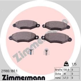 Bremsbeläge 21980.180.1 von ZIMMERMANN günstig für 34,84 € online kaufen
