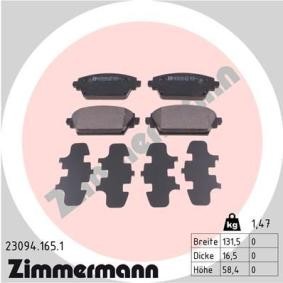 Bremsbeläge 23094.165.1 von ZIMMERMANN günstig für 42,80 € online kaufen