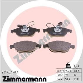 Achetez des Plaquettes de frein ZIMMERMANN 23140.190.1 à prix pour 144,43 €