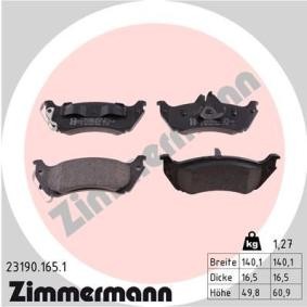 Bremsbeläge für MERCEDES-BENZ von ZIMMERMANN