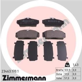 Bremsbeläge 23463.170.1 von ZIMMERMANN günstig für 35,51 € online kaufen