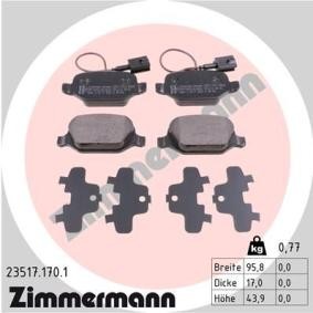 Bremsbeläge 23517.170.1 von ZIMMERMANN günstig für 59,59 € online kaufen