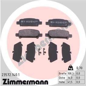 Bremsbeläge für SUBARU von ZIMMERMANN