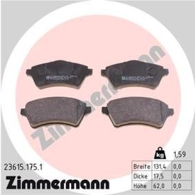 Bremsbeläge 23615.175.1 von ZIMMERMANN günstig für 57,29 € online kaufen