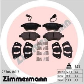 Bremsbeläge 23706.180.3 von ZIMMERMANN günstig für 72,49 € online kaufen