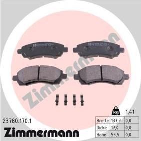Bremsbeläge für SUBARU von ZIMMERMANN