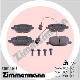 Bremsbeläge 23811.180.2 von ZIMMERMANN günstig für 55,77 € online kaufen