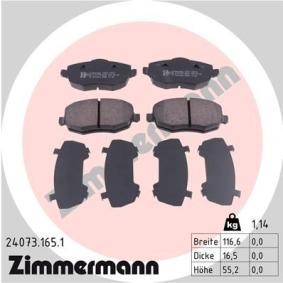 Achetez des Plaquettes de frein ZIMMERMANN 24073.165.1 à prix pour 36,64 €