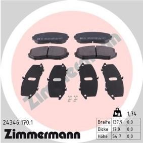 Bremsbeläge 24346.170.1 von ZIMMERMANN günstig für 45,50 € online kaufen