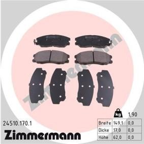 Acquista Kit pastiglie freni da ZIMMERMANN 24510.170.1 a buon mercato per soli 58,92 €