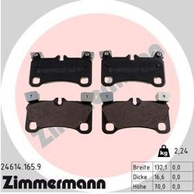 Bremsbeläge 24614.165.9 von ZIMMERMANN günstig für 157,07 € online kaufen
