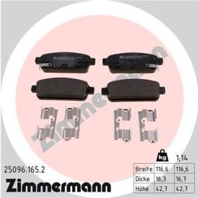 Acquista Kit pastiglie freni da ZIMMERMANN 25096.165.2 a buon mercato per soli 58,80 €