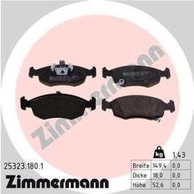 Achetez des Plaquettes de frein ZIMMERMANN 25323.180.1 à prix pour 48,18 €
