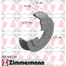 Bremstrommel für HYUNDAI von ZIMMERMANN