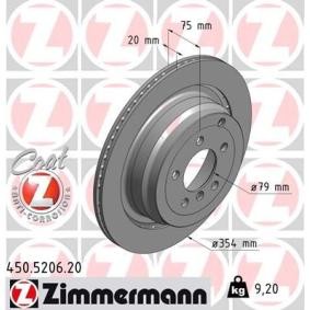 Bremsscheibe 450.5206.20 von ZIMMERMANN günstig für 81,71 € online kaufen