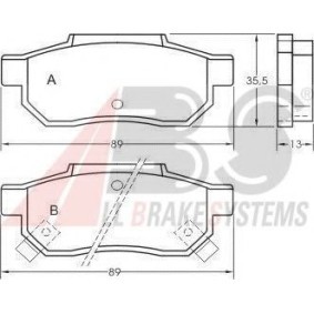Bremsbeläge 36636 OE von A.B.S. günstig für 31,83 € online kaufen