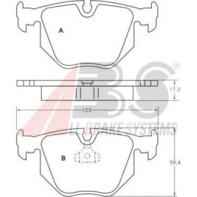 Achetez des Plaquettes de frein A.B.S. 36715 OE à prix pour 44,81 €