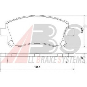 Compre Pastillas de freno de A.B.S. online para IMPREZA Fastback a precios moderados