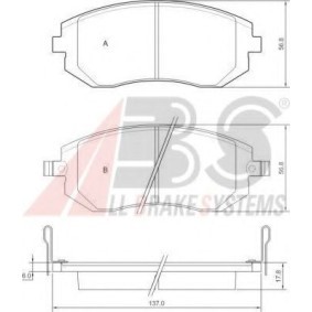Compre Pastillas de freno de A.B.S. online para IMPREZA Fastback a precios moderados