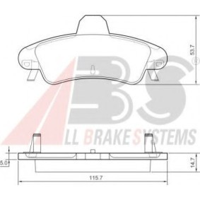Bremsbeläge 37497 OE von A.B.S. günstig für 52,66 € online kaufen