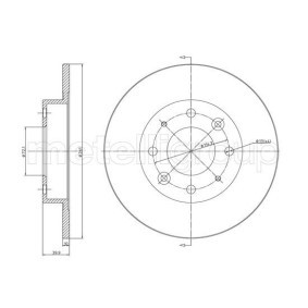 Bremsscheibe 800-1111C von CIFAM günstig für 27,99 € online kaufen