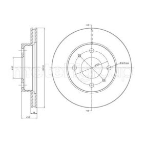 Bremsscheibe 800-457 von CIFAM günstig für 26,77 € online kaufen