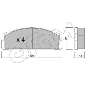 Compre Pastilhas de travão da CIFAM 822-001-0 a um preço baixo por 14,80 €