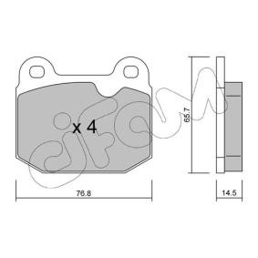 Achetez des Plaquettes de frein CIFAM 822-013-3 à prix pour 22,65 €