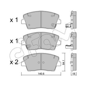Achetez des Plaquettes de frein CIFAM 822-023-0 à prix pour 22,83 €