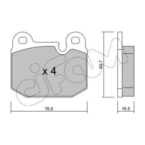 Bremsbeläge 822-027-0 von CIFAM günstig für 25,42 € online kaufen
