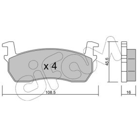 Bremsbeläge 822-034-0 von CIFAM günstig für 22,34 € online kaufen