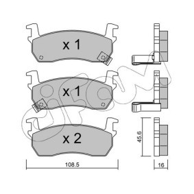 Bremsbeläge 822-034-1 von CIFAM günstig für 24,29 € online kaufen