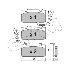 Bremsbeläge 822-040-1 von CIFAM günstig für 39,63 € online kaufen