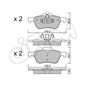 Bremsbeläge 822-040-2 von CIFAM günstig für 35,86 € online kaufen