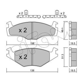 SEAT Bremsbeläge von CIFAM